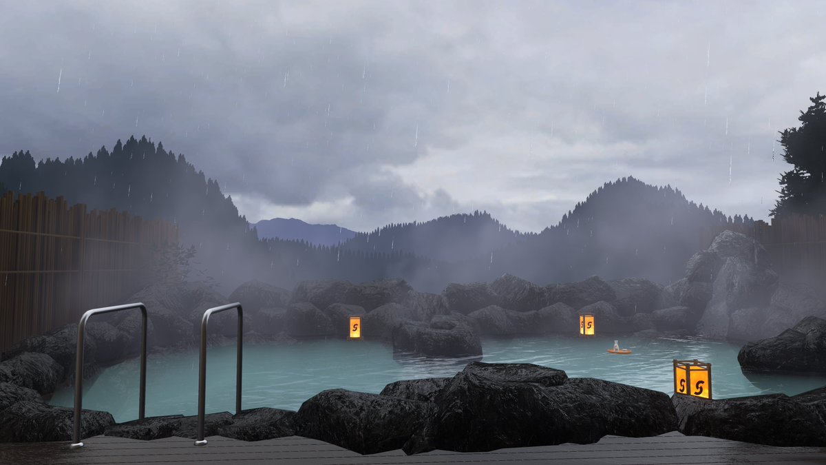 Min_VPhoto's tweet photo. World: 雨見温泉 Rainy hot spring
By. sizimityper

#VRChat
#VRChat_world紹介
#VRChatPhotography https://t.co/WDv3tS9vXy