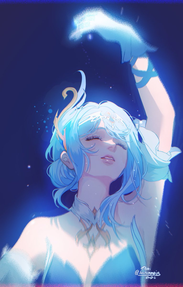 lactummai's tweet photo. a ballerina flutters her wings #odette #GenshinImpact https://t.co/LCF6NjaKsk