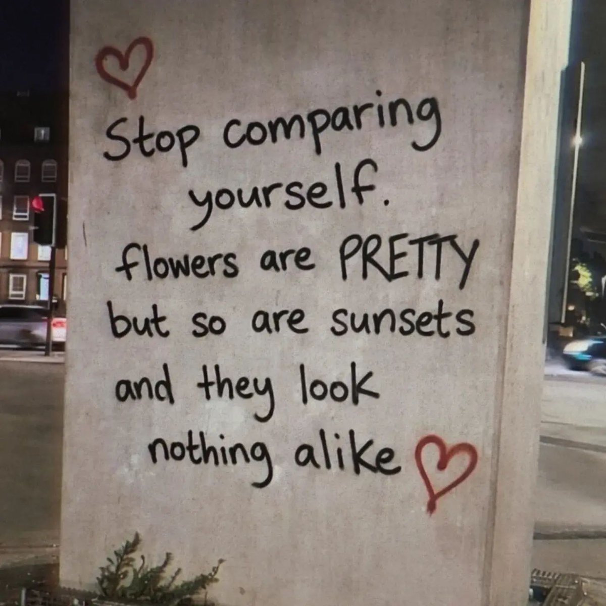 TheWizKhalifa's tweet photo. Stop comparing yourself. Flowers are pretty, but so are sunsets, and they look nothing alike.

#StopComparing #YouAreUnique #SelfLoveJourney #EmbraceYourself #OwnYourBeauty #ConfidenceQuotes #BeYourself #Quotes #ShareInspireQuotes https://t.co/8SSkELhB0Q