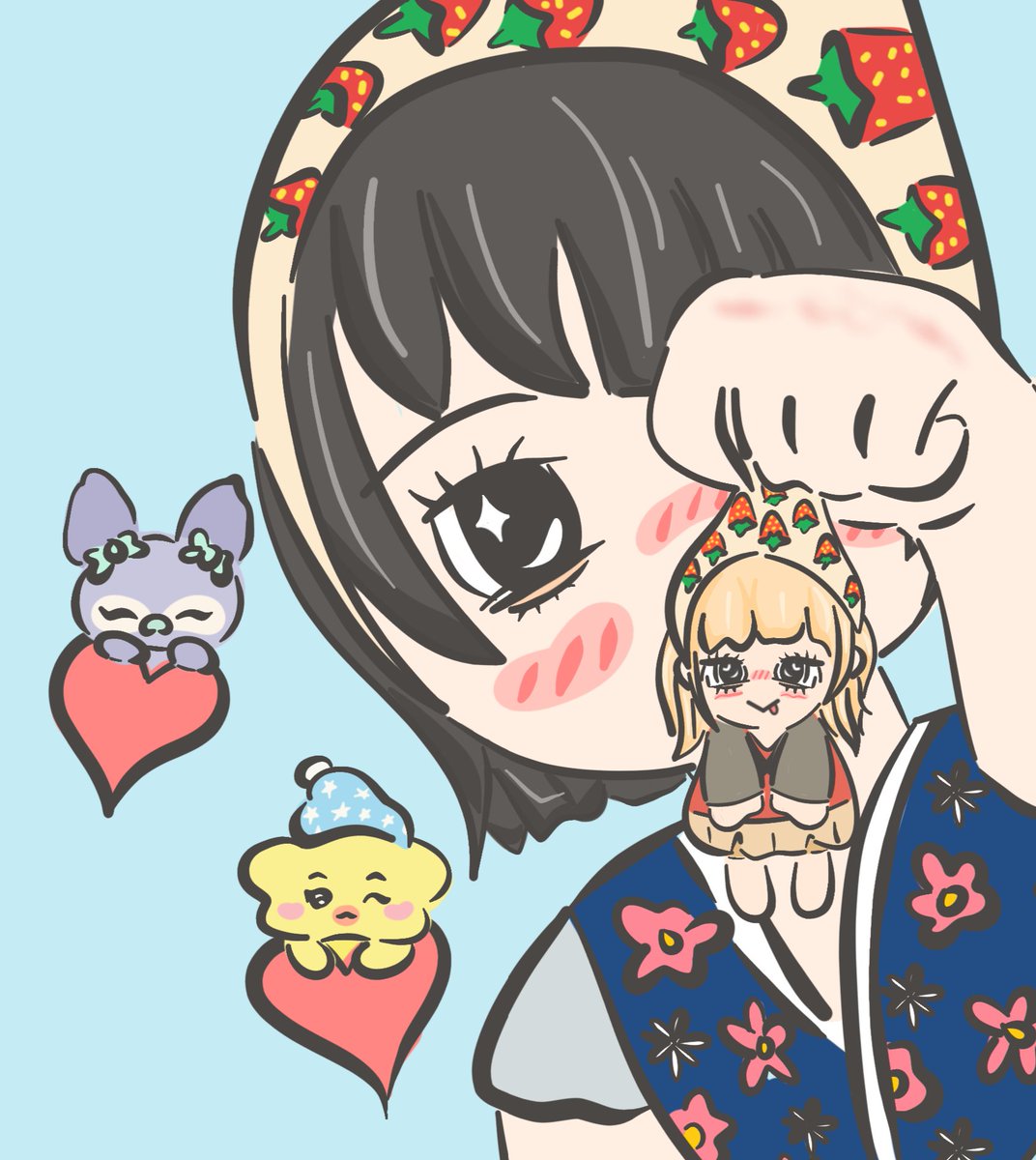 mxx1317's tweet photo. baely's adorable size difference 🥹

#박진솔 #엔믹스 #baely #nmixx #nmixxfanart https://t.co/phg2Chxbll