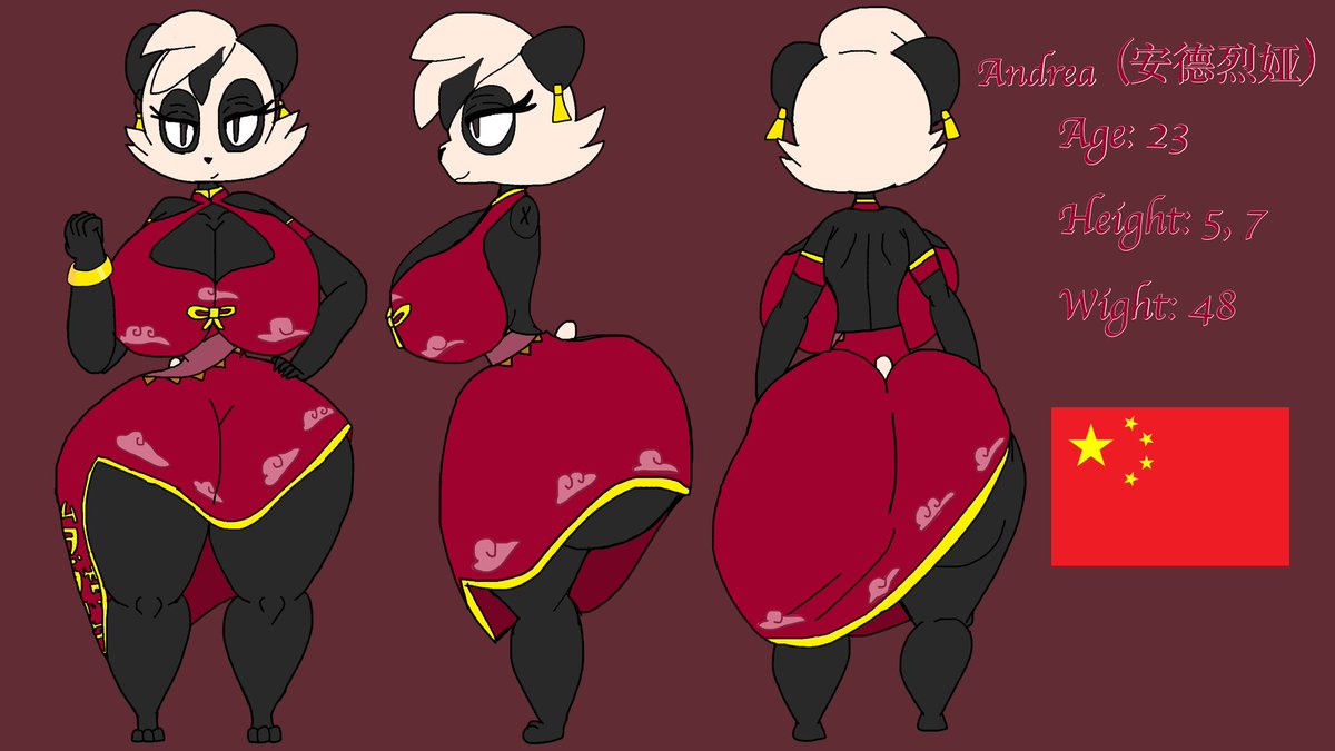 superja678's tweet photo. Here's A Reference Sheet Done For Andrea The Pancham https://t.co/bYVS3tyvOu