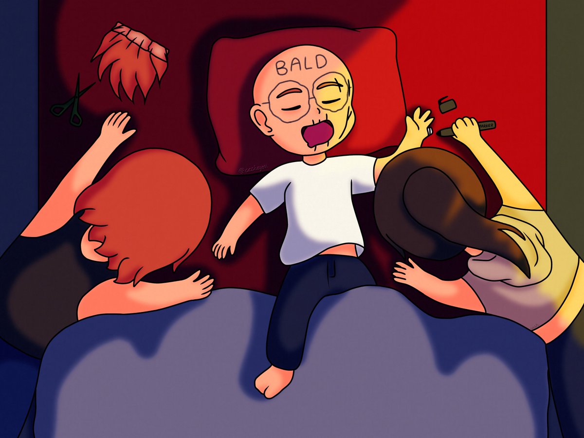 Casheyou's tweet photo. "Sleepover"

#nopixelfanart #gtarp 
[ @NakkiNakk @STE_Eire @mikfoolery ]

Totally real and canon 🙂‍↕️ https://t.co/podkHGQZsE
