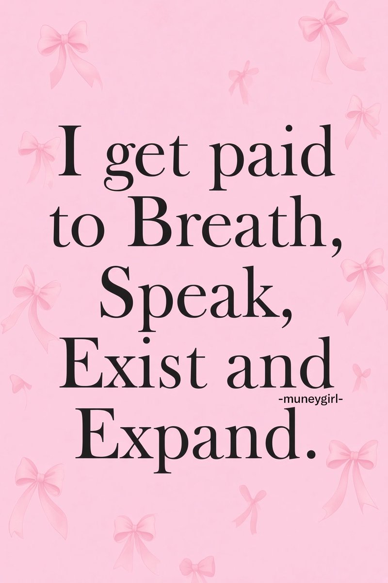 muneygirl's tweet photo. The universe pays me for every move I make on earth https://t.co/rZIC04cmNq