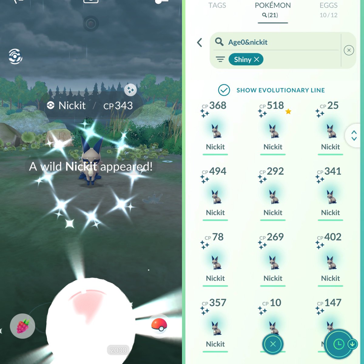 BlueJay_pkmgo's tweet photo. Nickit Community Day 
&amp; Magikarp Event

at Lotte World Tower &amp; Mall, Jamsil, Seoul 🇰🇷

✨21 shinies
💯0 hundo 🫠
🎇32 backgrounds (3 shiny BG)

#pokemongo #ポケモンGO https://t.co/gXkGKxckfB