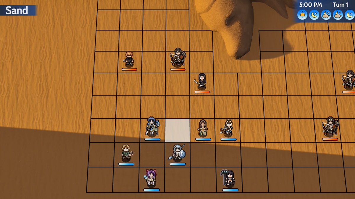 AshesOfResolve's tweet photo. After hearing feedback on the grid-lines we have updated it to be customizable. Let us know which you prefer as default!

#GameDev #RPG #turnbased #TacticalRPG https://t.co/CoX042pQMW