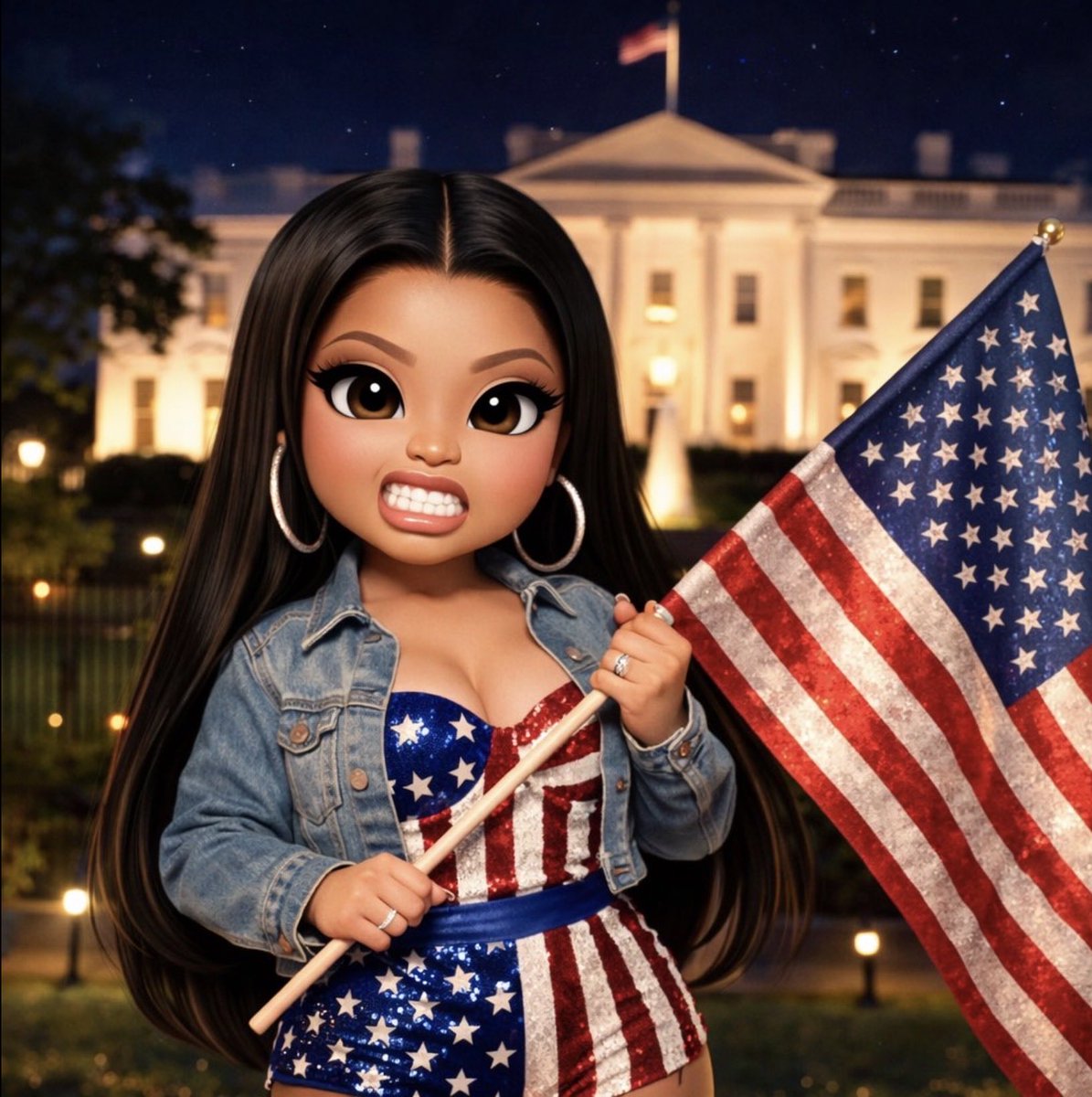 abarbcandream's tweet photo. @OnikasMinge this is so cwuteee 🤩💋ai really captures Nicki’s beauty. so adorable like a baby doll https://t.co/j46KLSwprO