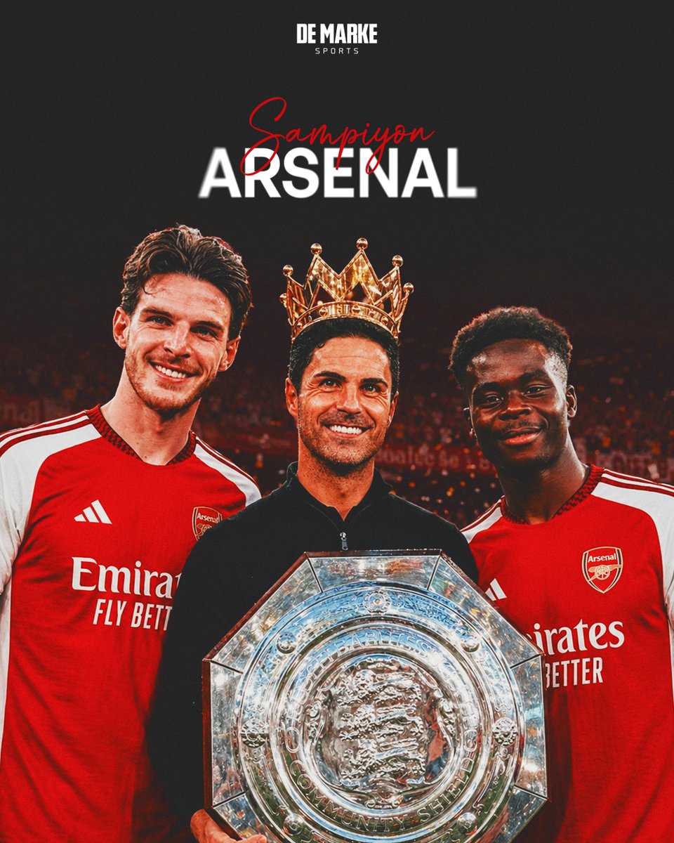 demarkesports's tweet photo. Şampiyon geldiler, şampiyon devam ediyorlar.

Community Shield’in sahibi Arsenal! https://t.co/vDh9Nh6rpc