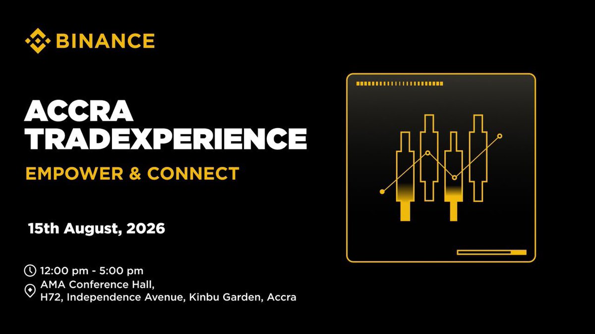 TechwithMoni's tweet photo. Yesterday in Accra 🇬🇭💛🖤

Great vibes, new connections, and lots of Web3 energy at the Binance Accra Trade Experience. 🚀🎉
Grateful to have been part of it🥳

#Binance #BinanceAfrica #Web3 #Ghana #Crypto #BinanceAngels https://t.co/HXKbbgNbD5