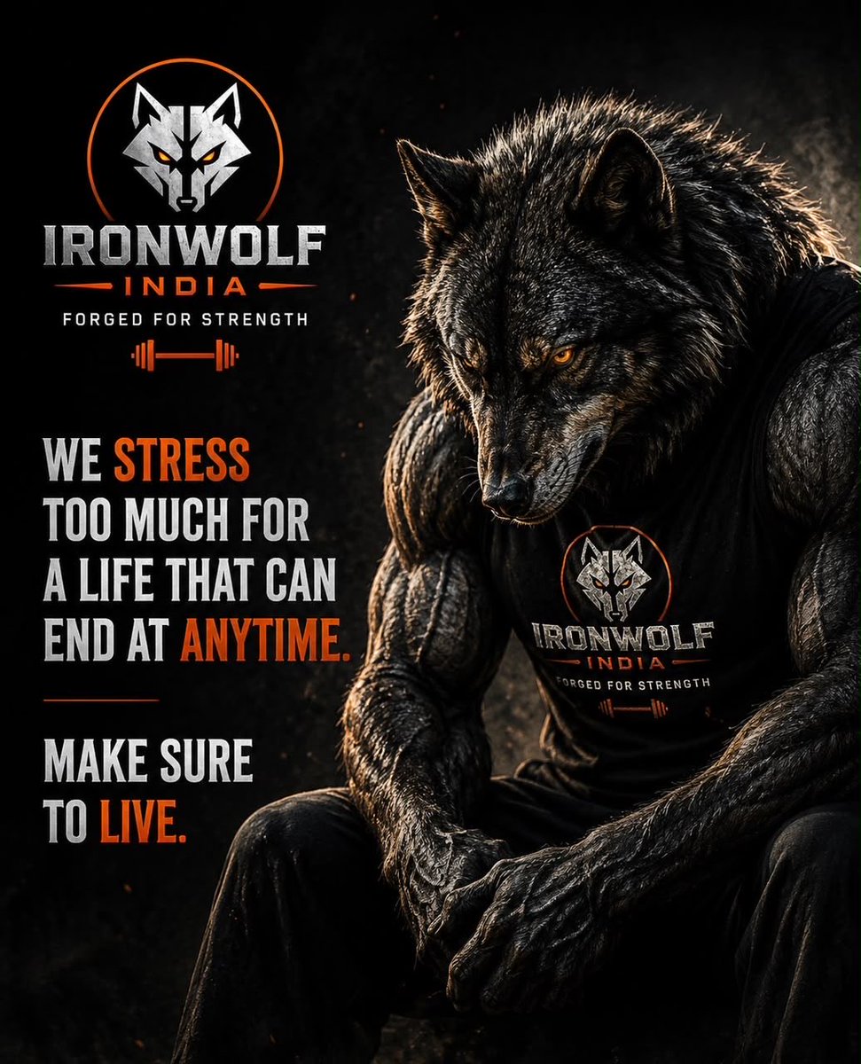 ironwolfindia's tweet photo. Life is too short to spend it worrying about what might go wrong.
We stress over tomorrow while forgetting to live today.
Your time is limited. Make sure you live. 🐺

#IronwolfIndia #Mindset #Discipline #Motivation #LiveStrong https://t.co/zmnxNtwNyn