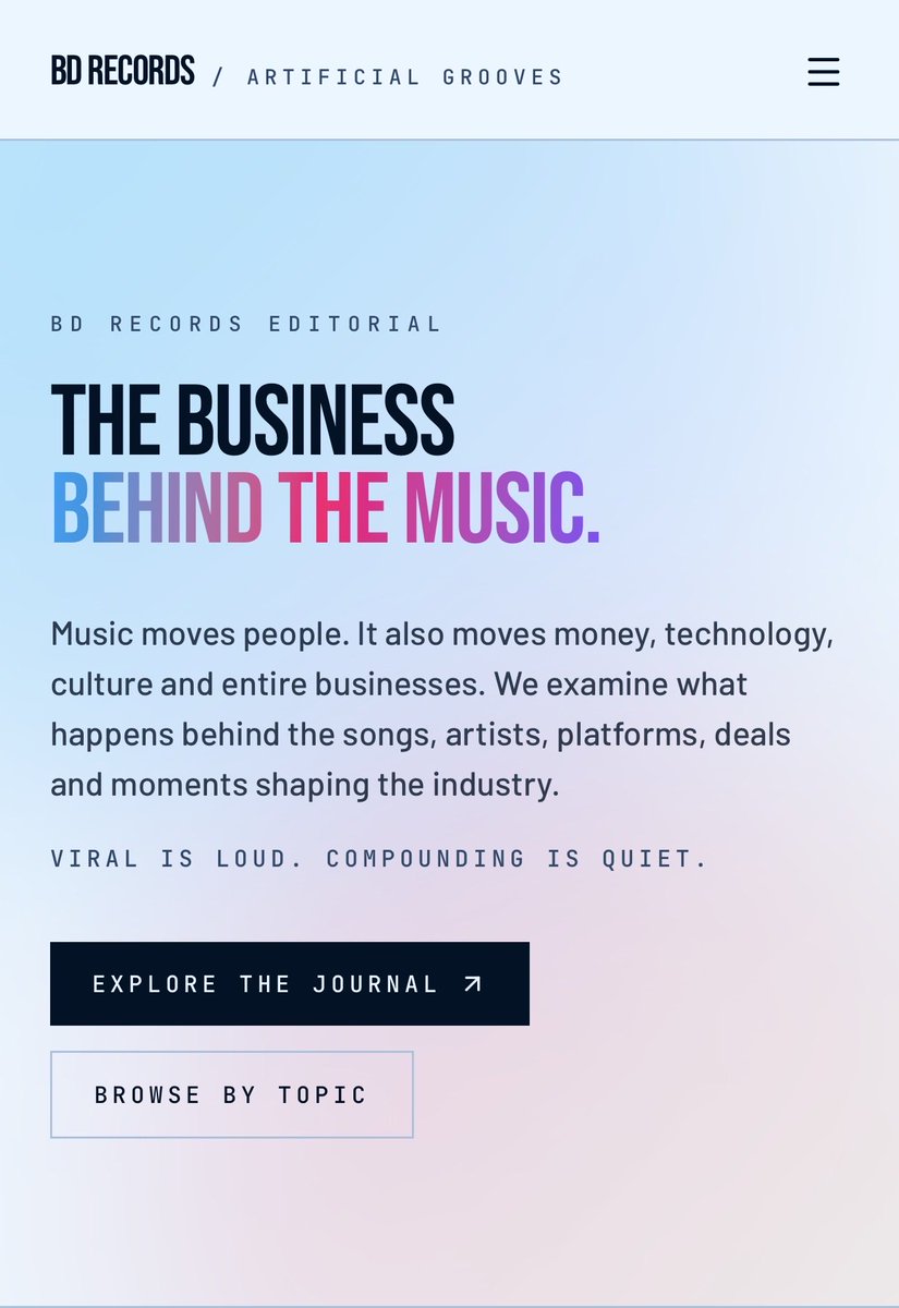 bdrecordslabel's tweet photo. AI shouldn’t replace the artist. It should help the artist protect the business around the art.

#AI #Musician #Artists #MusicBusiness https://t.co/71yhsh4sBX