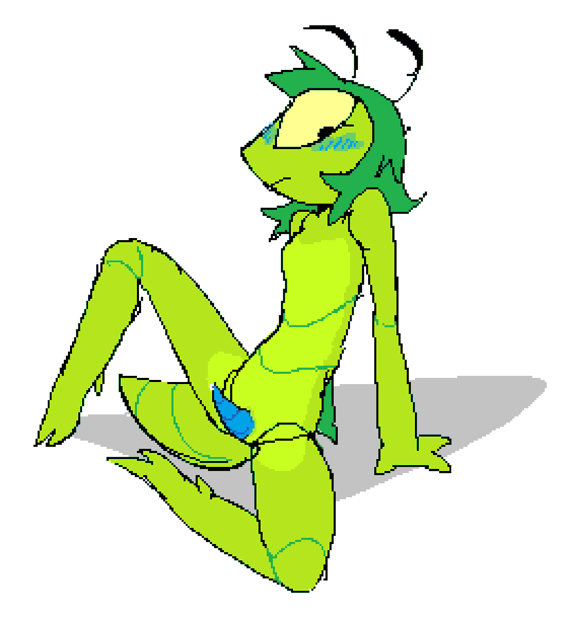 wormsyuri's tweet photo. hellooo.... quick drawing of my mantis character Phoebe 🪲 https://t.co/He99TLbaFB