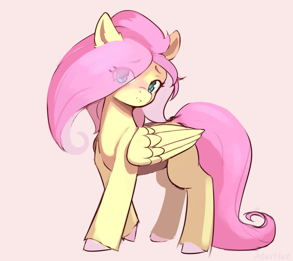 AterHut's tweet photo. Sompony’s feeling a little pouty about her new hairstyle 🌸 https://t.co/J9o0zbnFX2