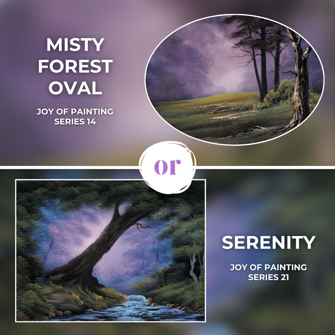 BobRossOfficial's tweet photo. Which dark and stormy night would you want to see from your front porch? 💜⚡️

Comment your favorite below! https://t.co/OBTs1pemDL