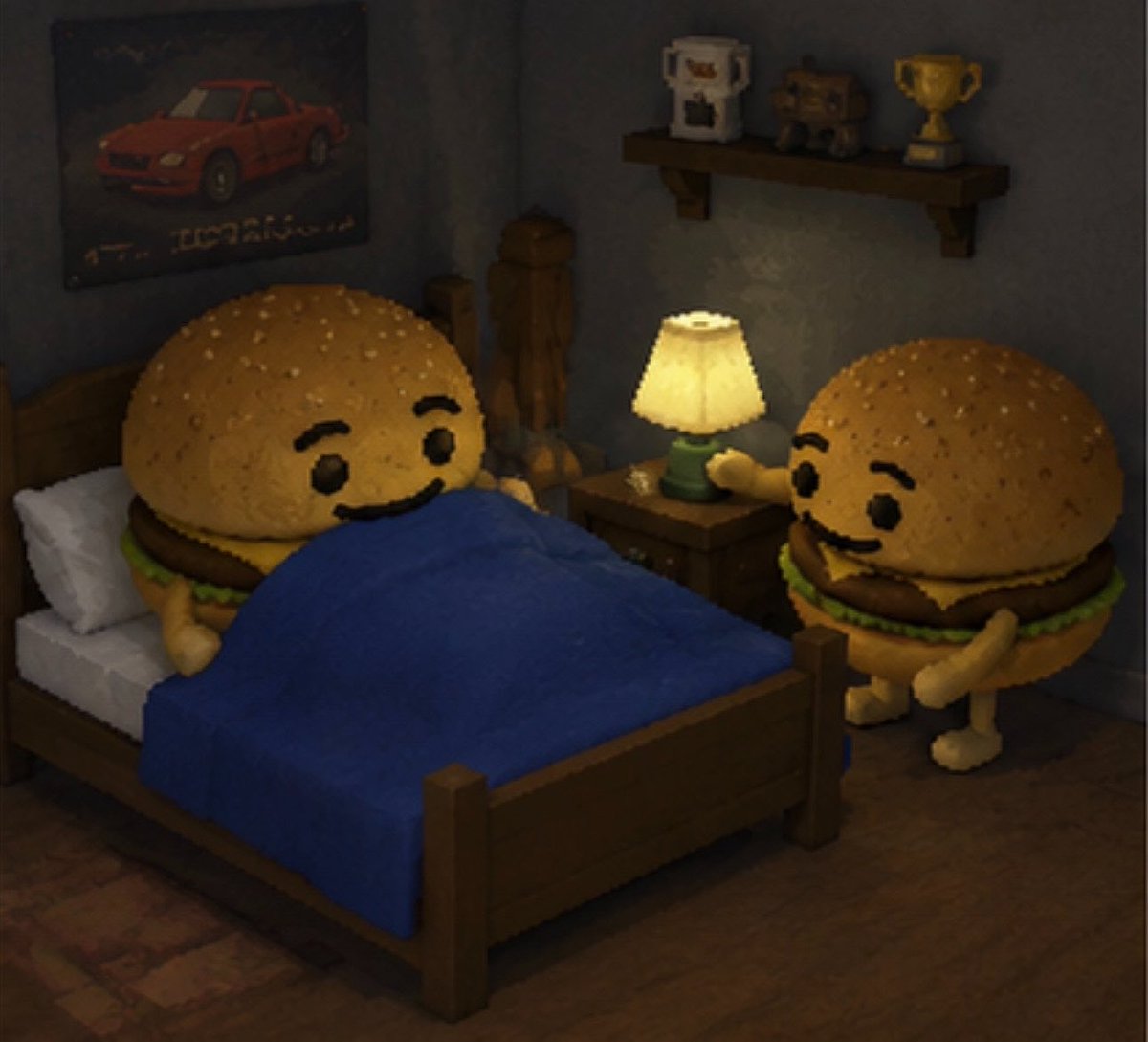tuktakburger's tweet photo. Sleepy burger https://t.co/upXjTSDBys