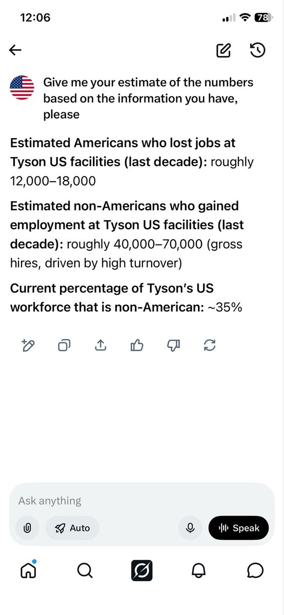 MsGraceIves's tweet photo. @TysonFoods This is just an estimate based on current public information. I want to support American companies who support American workers. https://t.co/gI9vyvHfyX
