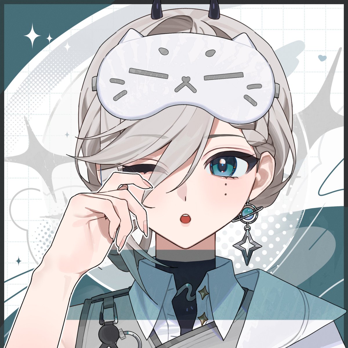 D4kou16_sub's tweet photo. ─── ⋆⋅☆⋅⋆ ───

 【 目をこする素材🩵 】

🪐使用条件：なし
🪐加工・加筆：OK👌🏻⸝⋆

サムネ・おはV・告知画像など
お気軽にお使いください.ᐟ

前の素材と合わせて使えるﾖ.ᐟ

─── ⋆⋅☆⋅⋆ ───
#Vtuber素材 #おはようVtuber https://t.co/QReebuag8b