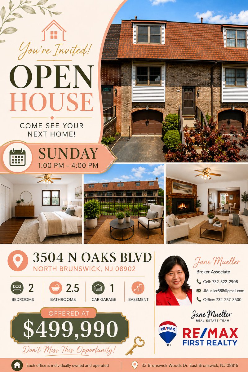 JaneJmueller888's tweet photo. Find Your Dream Home This Weekend! 🗝️✨

Join us for our Weekend Open House Extravaganza! We’re showcasing an incredible lineup of properties across all styles and price points🙌!

☎️732-322-2908 today!

#janemuellerteam ; #backdrop ; #eastbrunswick；#northbrunswick  ; #openhouse https://t.co/lk0cwDy5Kd