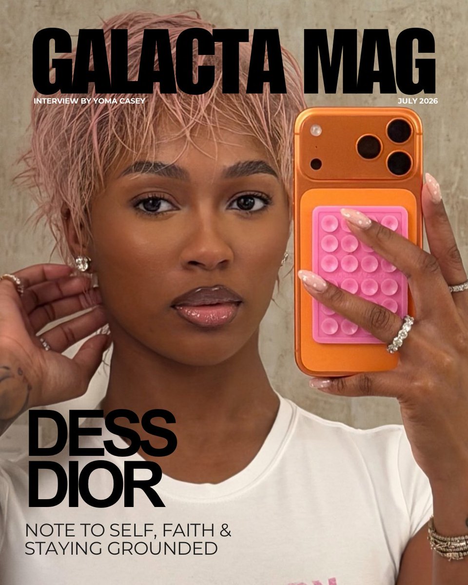 galactamelanin's tweet photo. Success may have introduced the world to Dess Dior, but faith is what keeps her grounded.

We sat down with Dess to discuss Note to Self, protecting your peace, community and the journey behind the music.

Read the full interview @ https://t.co/Pfxv00cBTv https://t.co/BjDieUmu1F