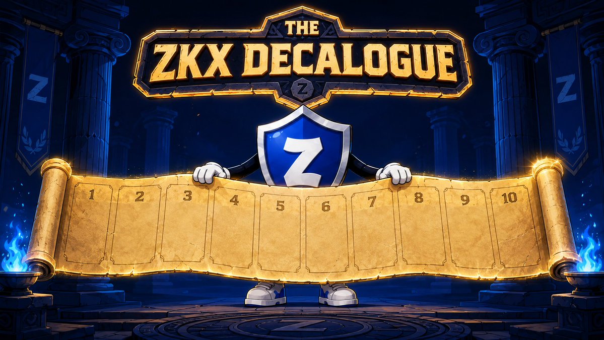 zkxwallet's tweet photo. Introducing the ZKX Decalogue 📜

Ten commandments of good crypto behavior, one revealed per day over the next two weeks, starting right now.

Think of it as the positive flip side of everything we called out last week - the sins told you what quietly goes wrong, the commandments tell you exactly what to actually do instead, no ambiguity, no vague "be careful out there" advice that doesn't translate into an action.

Some of these will feel obvious once you read them, some will genuinely change how you operate day to day, and all ten together are basically the operating manual we wish every new wallet holder got on day one.

Let's build some good habits 🛡️