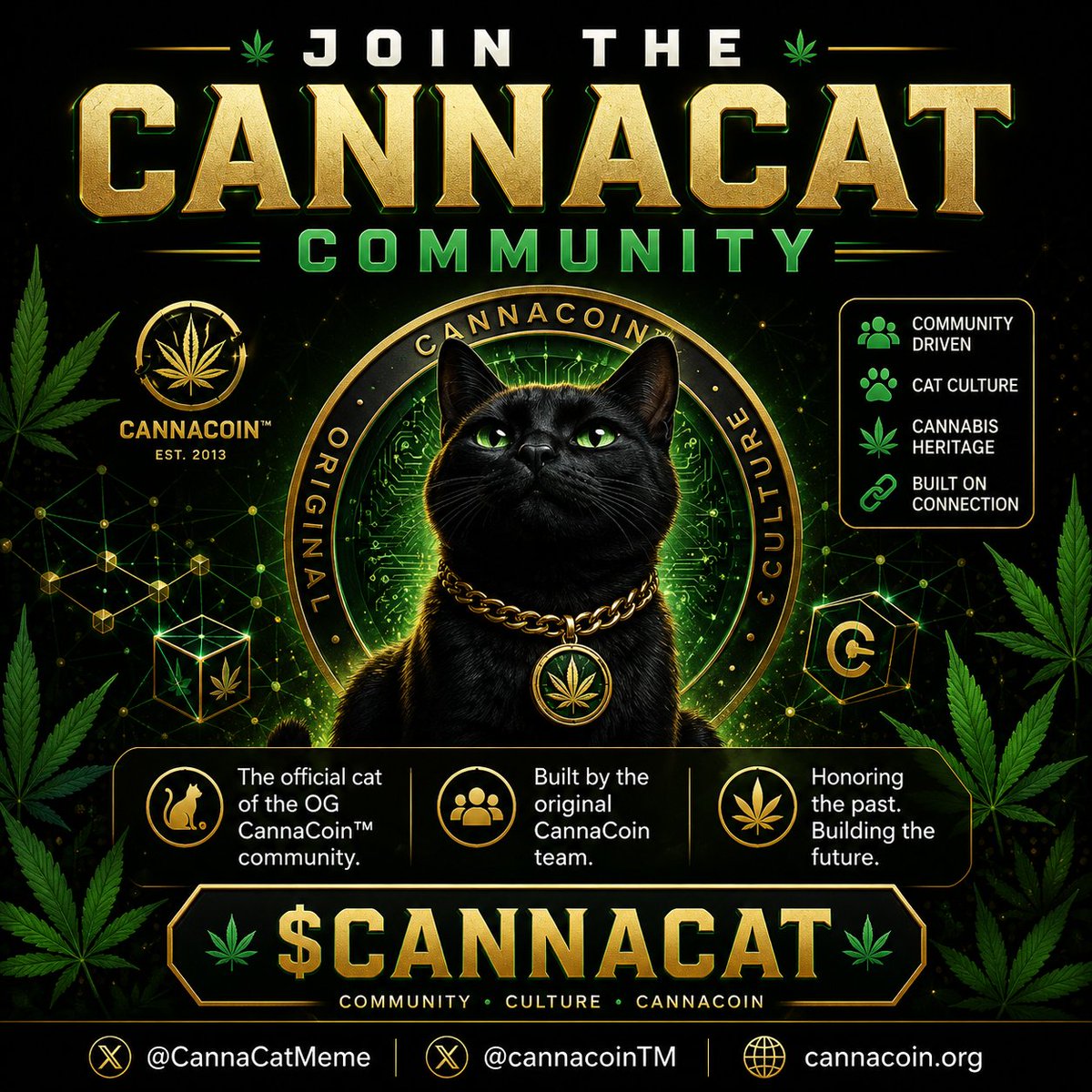 keneikeanyi's tweet photo. #CANACATS #Cryptocommunity $CannaCats

CannaCat is here to carry the culture forward and build what comes next. 

Welcome to the $CANNACAT community. @cannacoinTM on X https://t.co/cyof8Z3uTS