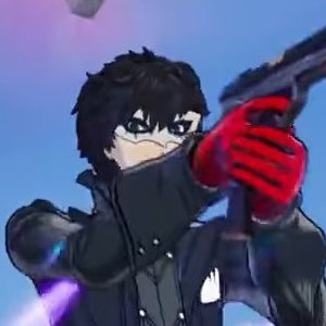 SumireFangirl's tweet photo. dude looking at me like its my fault atlus is pimping him out for another collab https://t.co/ha9K4XqY6v