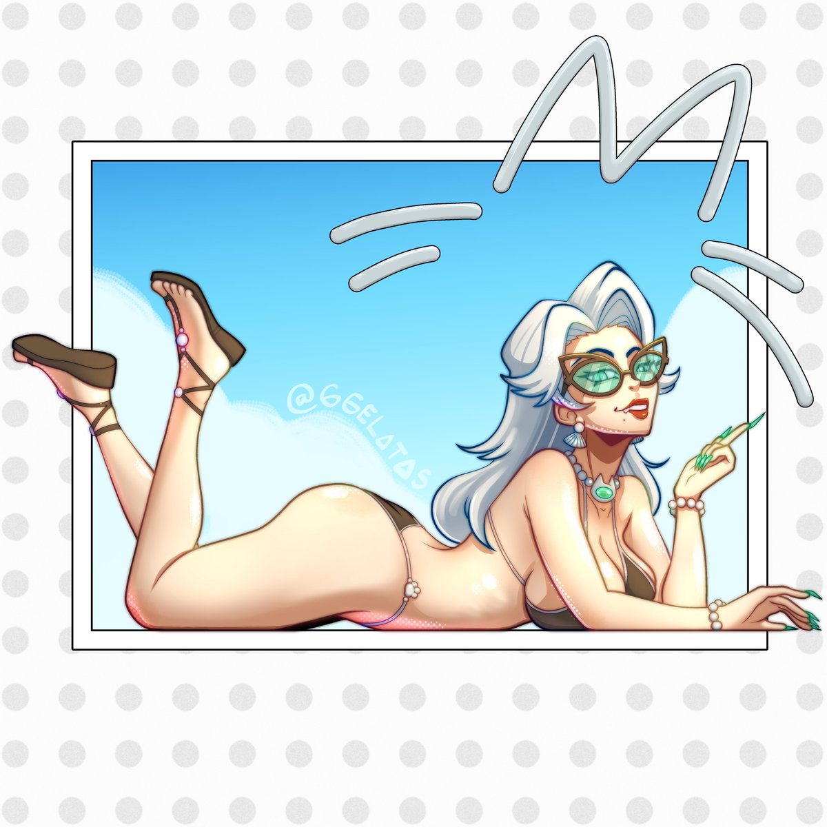 GGelatas's tweet photo. Black Cat summer skin fanart from Marvel Rivals https://t.co/TeknN3KTc3