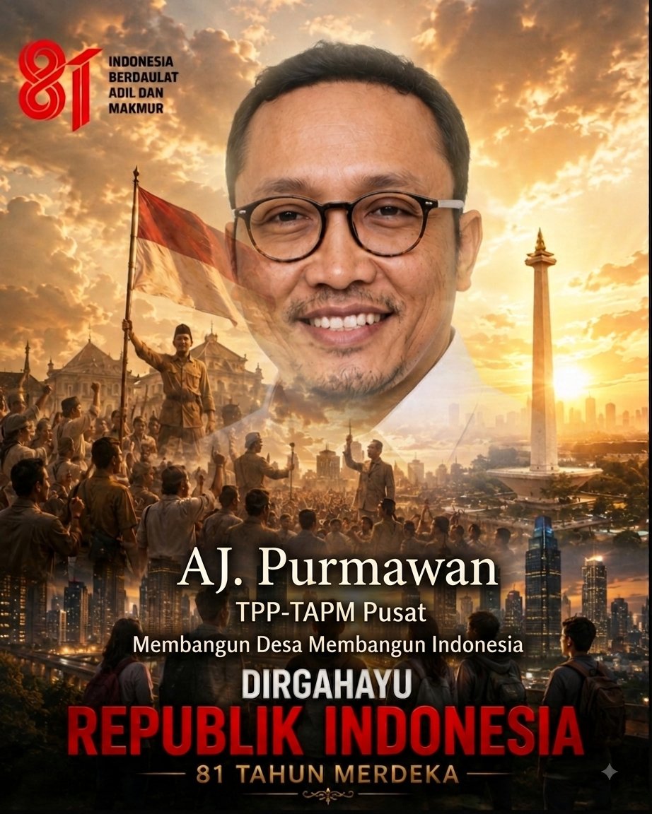 purmawan1's tweet photo. 81 tahun merdeka bukan cuma merayakan angka, tapi merawat api perjuangan. Mari bayar keringat para pahlawan dengan karya nyata untuk Indonesia! 🇮🇩✨ #RI81 #IndonesiaMaju"
​"Kemerdekaan itu bebas bermimpi dan berdaya mewujudkannya. Pahlawan hari ini adalah kita yang berani berkarya dan membawa harum nama bangsa! 🔴⚪ #DirgahayuRI #HUTRI81"
​"Perbedaan adalah kekayaan, persatuan adalah kekuatan. Di usia ke-81, mari makin erat bergandengan tangan demi masa depan Indonesia! 🇮🇩🔥 #17Agustus #IndonesiaMerdeka"