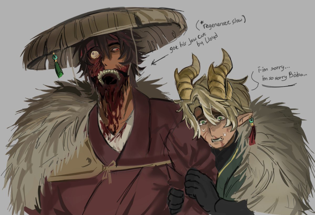 kailverkami's tweet photo. Monstrosity AU doodle is back again with angst https://t.co/AkMgps1zZx