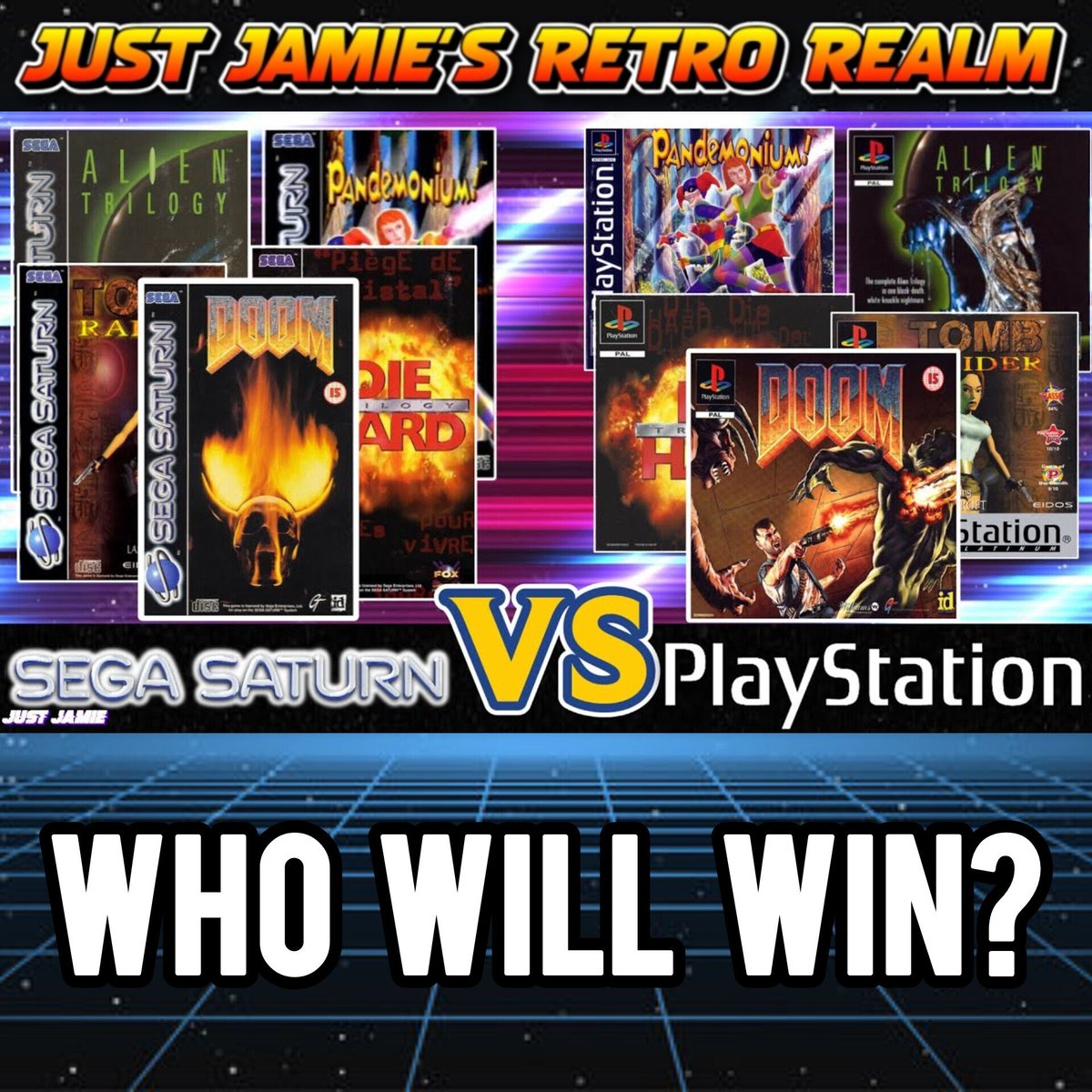 justjamie1983's tweet photo. Today, we are going head to head with OG PlayStation and Saturn and putting some popular games to the test against each other side-by-side. Which system looks better?
https://t.co/LOXCn2H7ce
#segasaturn #playstation1 #emulator #justjamie https://t.co/fxLE64pr8F