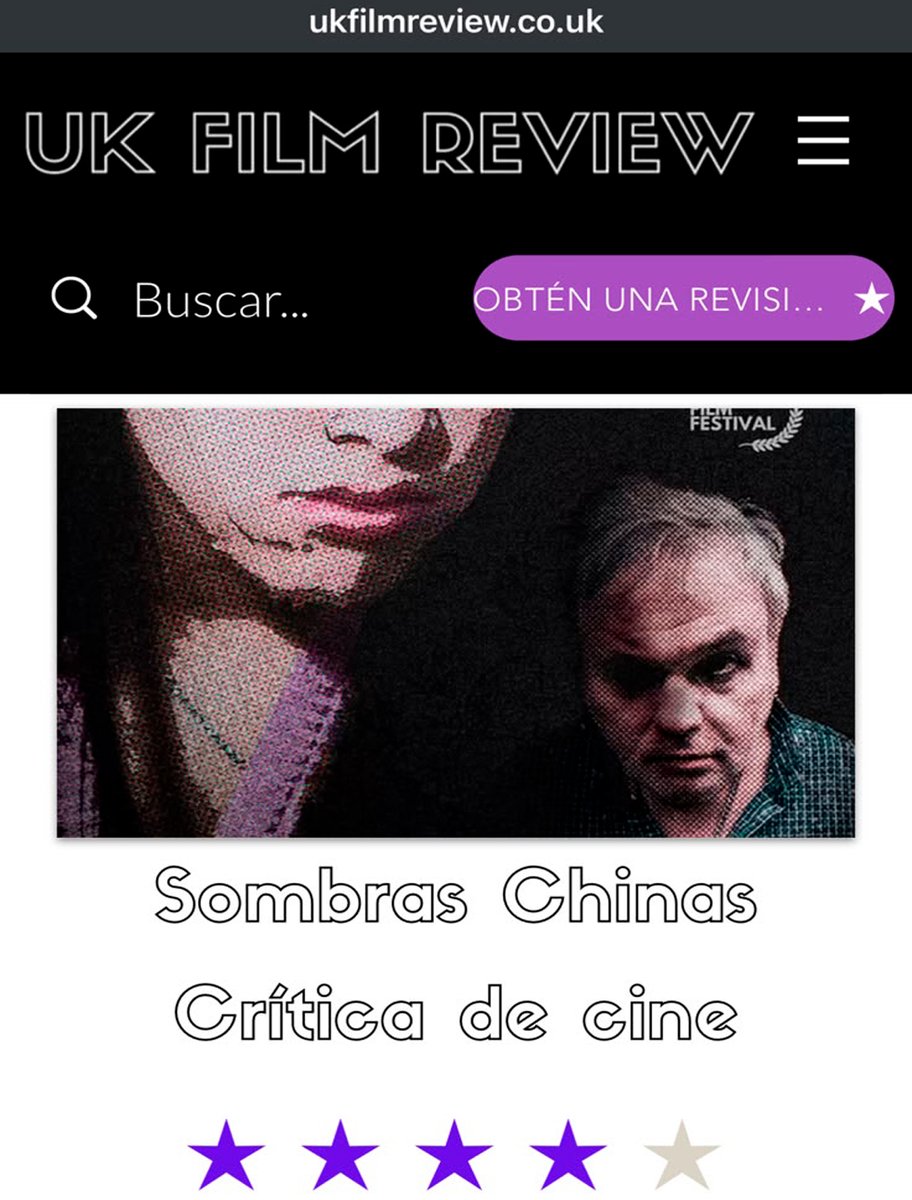 Sombras_Chinas's tweet photo. William Curzon de @UKFilmReview reseñó Sombras Chinas!
Les compartimos lo mejor de la nota! https://t.co/jNk81BMQG8