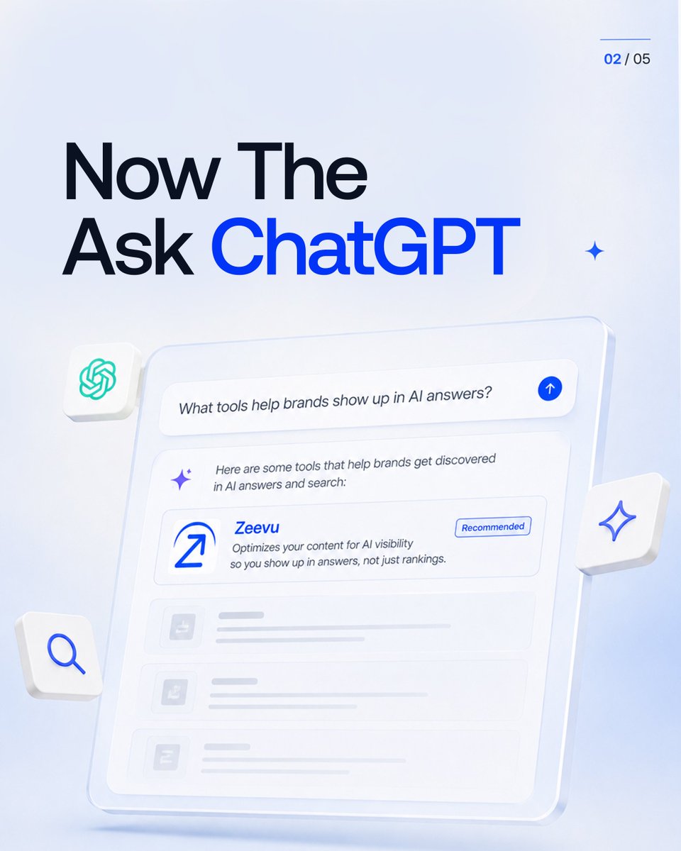 Zeevu_io's tweet photo. People didn't stop scrolling, they stopped needing to. AI answers before the links load. Either your brand is in that answer or it isn't. https://t.co/j3Vh9xyaiu