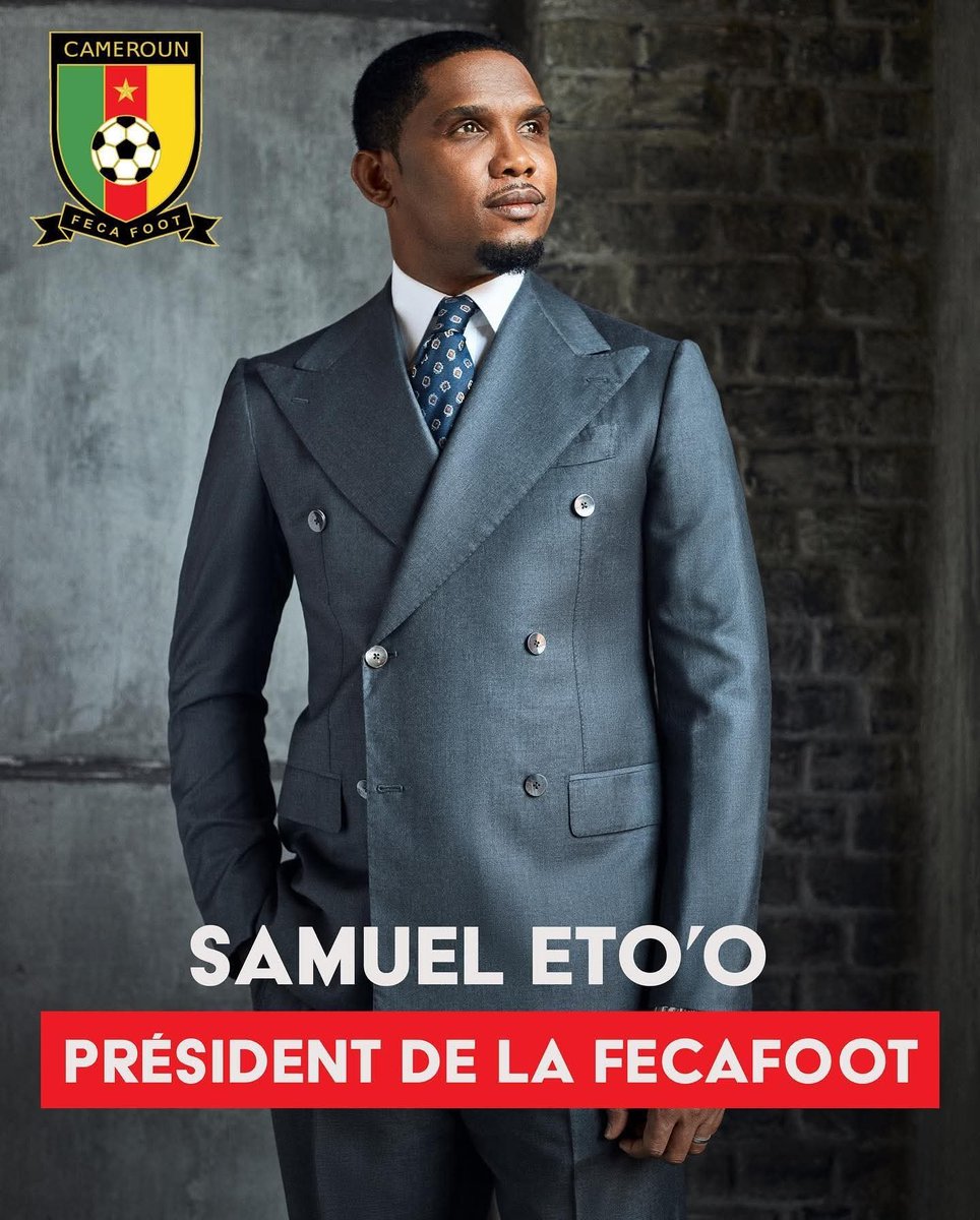 TheCameroonianZ's tweet photo. Jour de gloire @FecafootOfficie !

Papa Samuel Eto'o, reste béni 🙏🇨🇲 https://t.co/oY7ZdKujgl