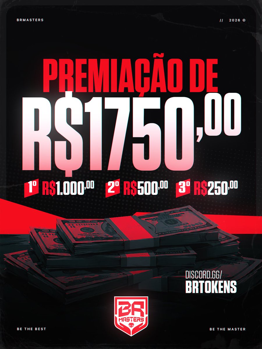 brtokens_'s tweet photo. Prepare-se para a BR MASTERS 🏆 #BRMASTERS 

Serão 4 finais de semana de QUALIFYS para definir as duplas que disputarão as fases finais!

Mostre seu nível, garanta sua vaga e venha disputar um dos maiores campeonatos de tokens do Brasil.

📌 Fique atento às datas das qualificatórias e não fique de fora.

O caminho para a BR MASTERS começa agora. 🎯

https://t.co/yL9OwDUWhp