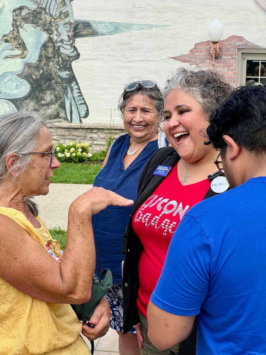 WisDems's tweet photo. Leading with JOY! Wisconsin Democrats are ready to fight for a better future. #Forward4WI https://t.co/8UePFxaxKu