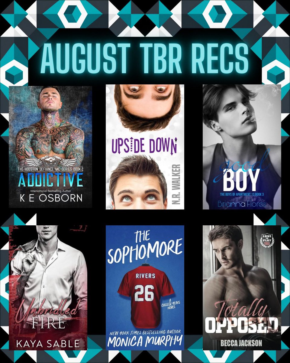 Readingromance5's tweet photo. August TBR recs 

#BookRecommendations #bookstagram #books #booklover #bookworm #booktok #bookish https://t.co/JV6ukaBBMP