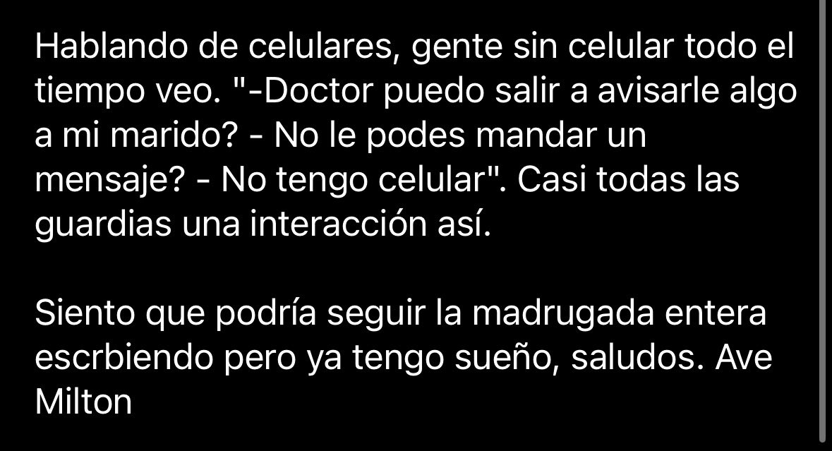 MiltonFriedom5's tweet photo. Largo pero conmovedor.  

Milton te escucha. #PLPTerapia https://t.co/swx7hlPTcs