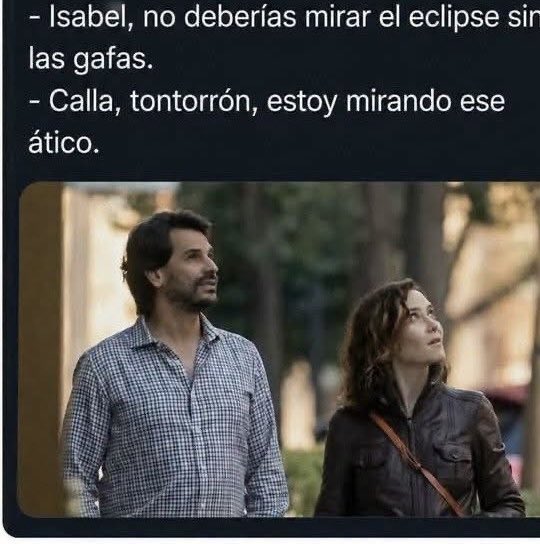 Maeles11's tweet photo. @Anhgi_ "Expertos confirman que mirar fijamente un ático de lujo no hace que baje de precio, pero Isabel no pierde la esperanza https://t.co/06ZM383MVg