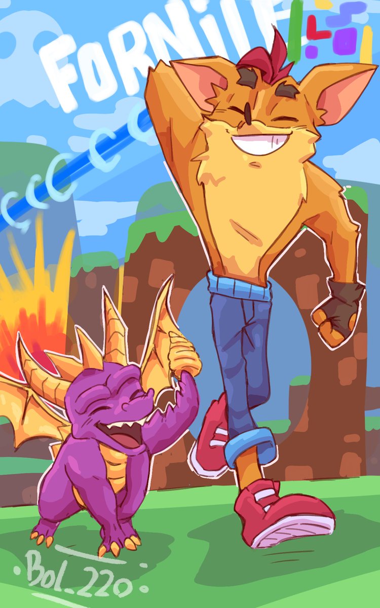 BoL_220's tweet photo. LETS GOOOOOOOO🥭🐲

#CrashBandicoot
#Fornite https://t.co/2LdJKD1Cno