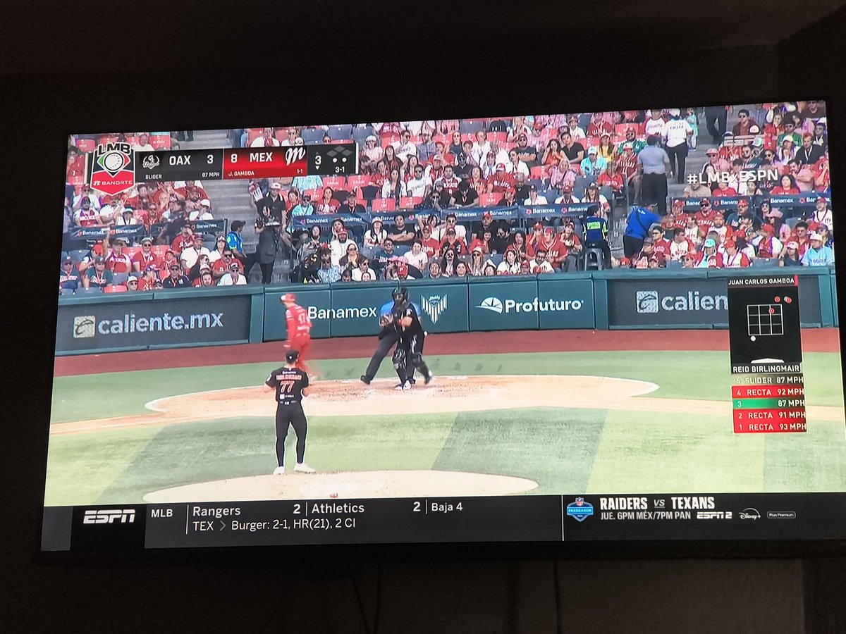 kultoslsa's tweet photo. @JESanchez_ESPN #LMBxESPN Viendo a mis @DiablosRojosMX en la búsqueda del Tricampeonato, con una gran trasmisión, saludos cordiales de parte de David Pérez de Santa Fe, Ciudad de México, que se recupera de una cirugía de tobillo y ver Besibol me reanima demasiado https://t.co/tnngwslpoc