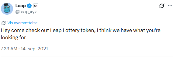 oncha1nspider's tweet photo. Why not make the coin Leap the founder of https://t.co/C7VVygwAyl is talking about
Name: Leap Lottert Token  
Proof: https://t.co/7mmSEYoQFr https://t.co/8y1pIbzadV