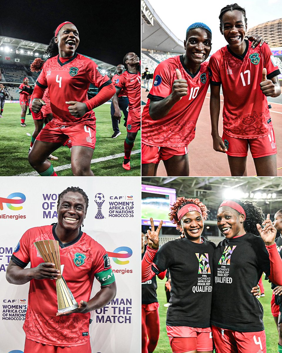 ESPNAfrica's tweet photo. Malawi's WAFCON debut:

▪️Qualified for their first-ever World Cup 🌍
▪️Reached their first-ever WAFCON final 🏆

A tournament to be incredibly proud of 🇲🇼🥹 https://t.co/BkAyI4KvxZ