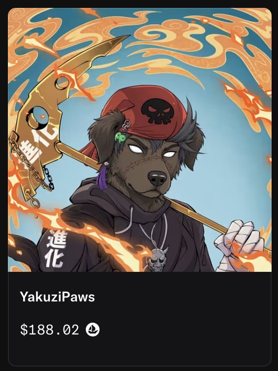 yakuzipawsNFT's tweet photo. 1/1 YakuzaPaws has just been listed @ 0.1ETH on @opensea 

search for it, own it and enjoy the experience that awaits you 

OFFER ENDS IN 1DAY

Follow link: https://t.co/ycFuJSyNcY https://t.co/M7UEkINzDg