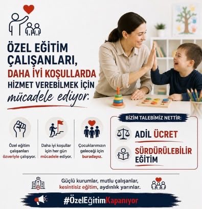 Sebahattin4471's tweet photo. Binlerce eğitim çalışanı, özel gereksinimli bireylerin hayatına dokunmak için emek veriyor. Emeğin devamı için sürdürülebilir bir sistem şarttır.
#ÖzelEğitimKapanıyor
@RTErdogan @cbsbb @HMBakanligi @memetsimsek @tcmeb @Yusuf__Tekin @tcbestepe @iletisim @EmineErdogan https://t.co/EdGzcsZMUs