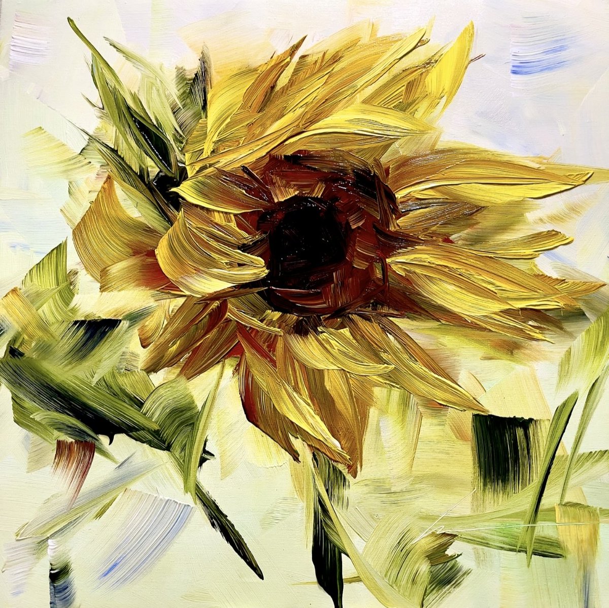 vera_kober_art's tweet photo. My painting of a sunflower https://t.co/O5m0pPPyij