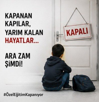 halilkaya03311's tweet photo. Özel eğitim merkezlerine verilecek destek yalnızca kurumlara değil; öğrenciye, aileye, çalışana ve istihdama verilen destektir.
#özeleğitimkapanıyor https://t.co/ZsEmffn8FE