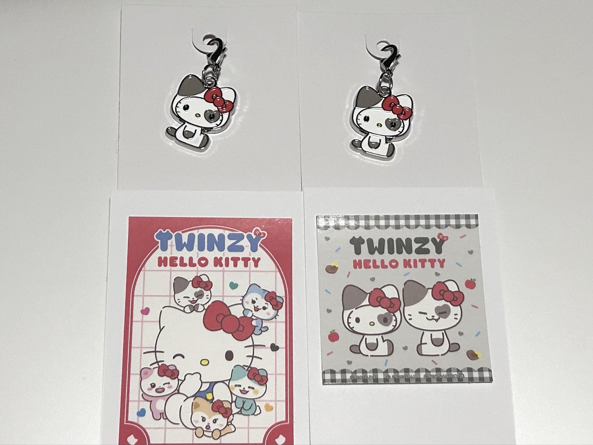 an___095's tweet photo. ITZY twinzy キティ ステッカー キーホルダー 交換

【求】リア Li-Li 同種
【譲】画像①

郵送希望💌
まとめて交換できる方優先で、条件合う方いらっしゃいましたらお声がけください🙇🏻‍♀️✨ https://t.co/ZMF9d4TJJO