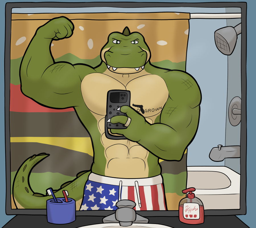 YoungJacobArt's tweet photo. Taking a post workout selfie. https://t.co/vguvvJNQz1