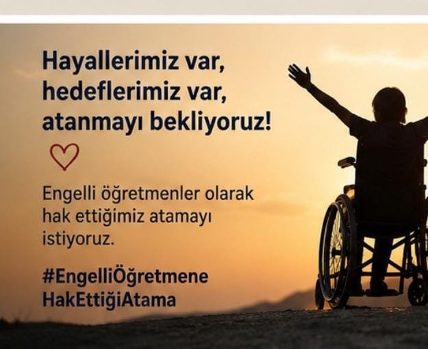 Ebru0109's tweet photo. Öğretmenlerimiz öğrencilerini bekliyor. Engelli öğretmenlere atama istiyoruz. #EngelliÖğretmeneHakEttiğiAtama @RTErdogan @EmineErdogan @Yusuf__Tekin @oktay_saral @_cevdetyilmaz @hasandogan @iletisim @tcbestepe @Akparti @latifselvi42 @kasapoglu https://t.co/yEap3FcL8M