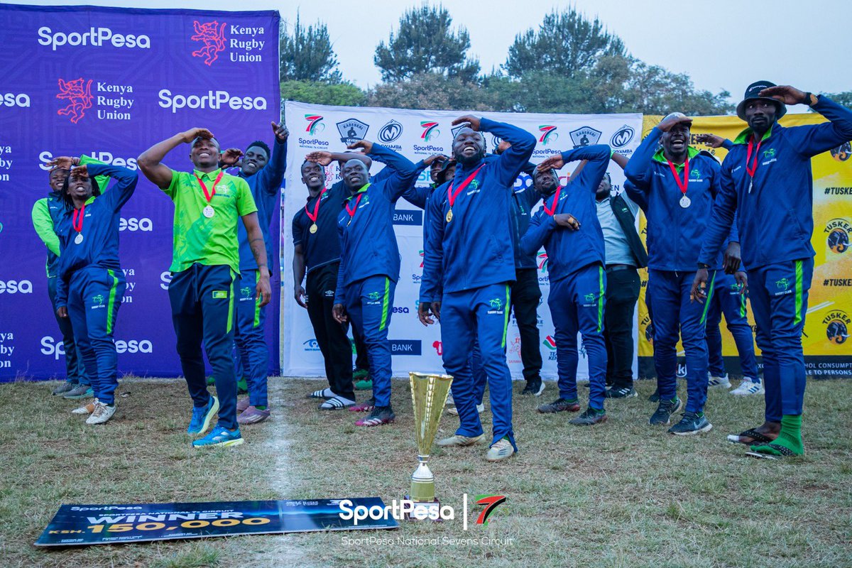 OfficialKRU's tweet photo. Here are your #Kabeberi7s  Div 1 CHAMPIOOONNNSSS 🥳🥳.  #SportPesa7s #RoadToSafari72026 https://t.co/t9b3p9mIiC