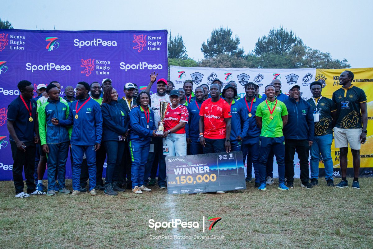 OfficialKRU's tweet photo. Here are your #Kabeberi7s  Div 1 CHAMPIOOONNNSSS 🥳🥳.  #SportPesa7s #RoadToSafari72026 https://t.co/t9b3p9mIiC